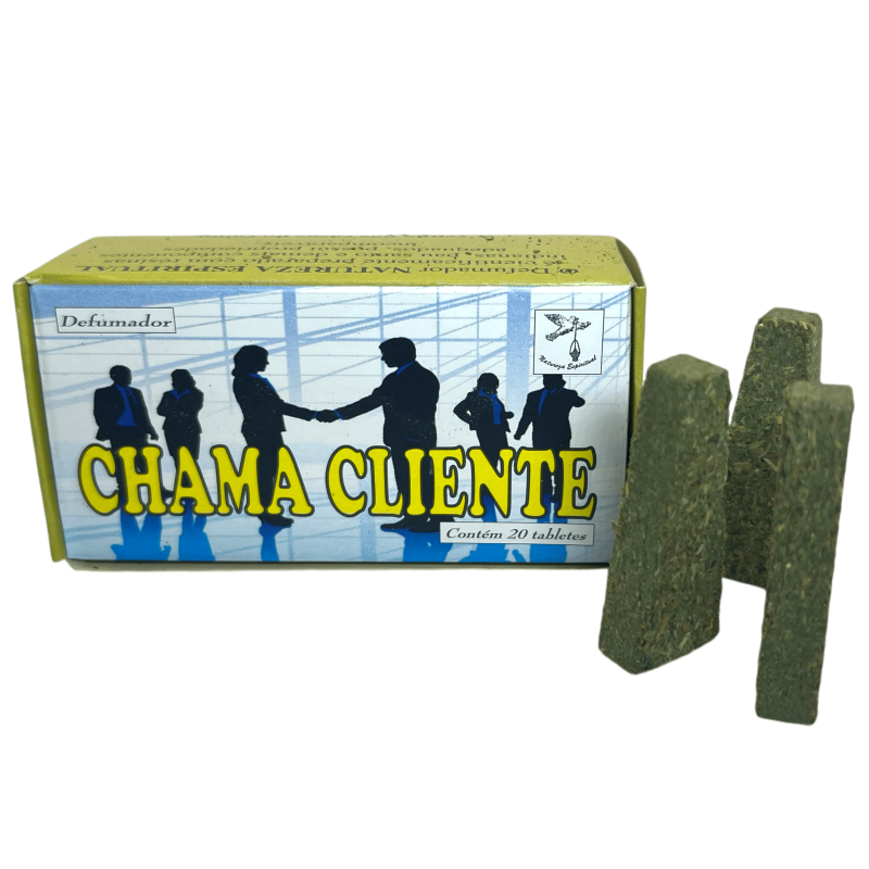 Spiritual Smoker Attracts Clients Spiritual Nature Chama Client - Made in Brazil - 20 tablets-Spiritual Defumators Brazil Spiritual Nature-HOSTENATURA