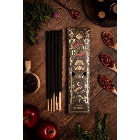 Incienso Ritual Amor Propio Sagrada Madre Especias y Flores orientales - 6 varillas gruesas de 1h de duración aproximada