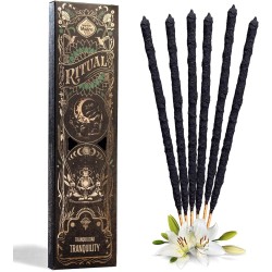 Tranquility Ritual Incense Holy Mother Lilies of the East - 6 thick sticks of approximately 1h duration