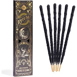 Incense Ritual Energetic Cleansing Holy Mother Frankincense and Myrrh White - 6 thick sticks of approximately 1h duration