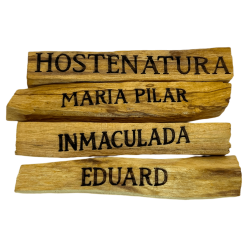 Palo Santo Personalizado con nombre o frase - Palo Santo Peruano Natural 100% Original