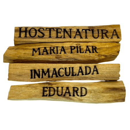 Pal Sant Personalitzat amb nom o frase - Pal Sant Peruà Natural 100% Original
