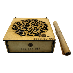 Energy Cleansing and Protection Kit in HOSTENATURA wooden box - Includes instructions and ritual - Natural and Ecological