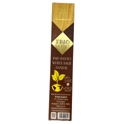 Tămâie AROMA Trio Palo Santo, Salvie Albă și Lemn de Santal - Trio Seria 1 pachet 15gr.