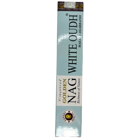 Incienso Oudh Blanco GOLDEN NAG White Oudh Vijayshree Fragrance - 1 Cajetilla de 15gr.