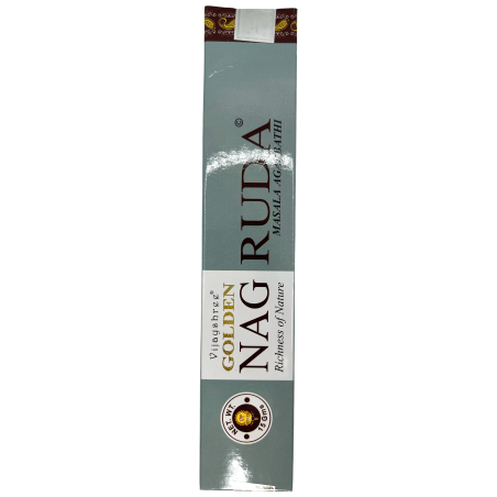 Arruda Vijayshree Fragrance GOLDEN NAG Rue Incense - 1 Pack of 15gr.