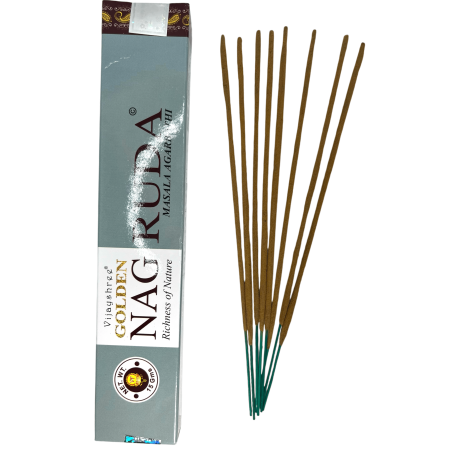 Arruda Vijayshree Duft GOLDEN NAG Rue Weihrauch - 1 Packung mit 15gr.