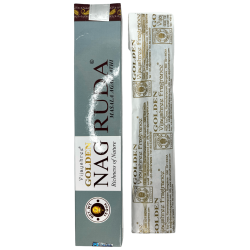 Arruda Vijayshree Fragrance GOLDEN NAG Rue Incense - 1 Pack of 15gr.