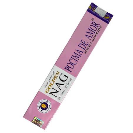 Incenso Pozione d'Amore GOLDEN NAG Fragranza Pozione d'Amore Vijayshree - 1 Confezione da 15gr.