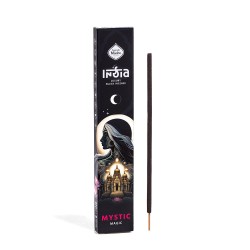 India Black Mystic Holy Mother Magic Incense - 8 grubych patyczków