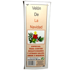 Velón de Navidad Especial - Contra influencias negativas y atraer Amor, Salud, Éxito y Progreso