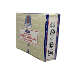 Sweet Vanilla Cones Satya Sweet Vanilla - Box of 12 incense cones