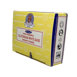 Californian White Sage Cones Satya Californian White Sage - Box of 12 incense cones