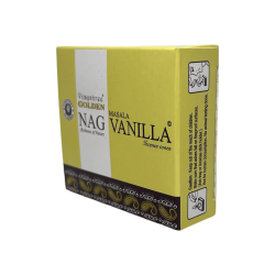 Vijayshree Golden Nag Vanilla Cones - Boîte de 10 cônes d’encens