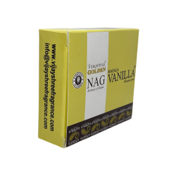 Vijayshree Golden Nag Vanilla Cones - Box of 10 incense cones