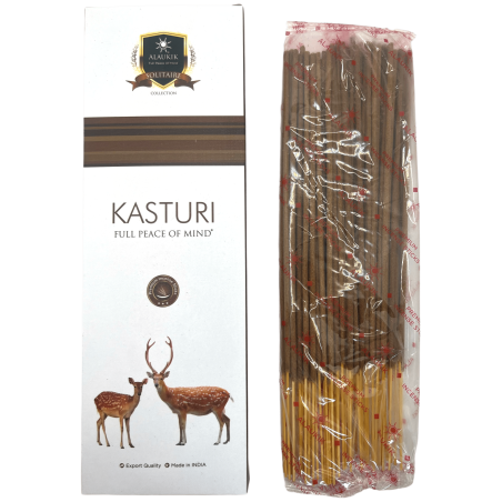 Tămâie Alaukik Kasturi - Pachet mare 90gr - 55-65 bețișoare - Fabricat în India