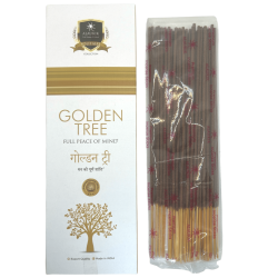 Alaukik Golden Tree Räucherstäbchen - Große Packung 90gr - 55-65 Stäbchen - Made in India