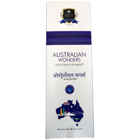 アラウキクオーストラリアンワンダーズインセンス - ラージパック90gr - 55-65スティック - インド製