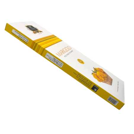 Alaukik Marigold Calendula Rökelse - Storpack 90gr - 55-65 pinnar - Tillverkad i Indien
