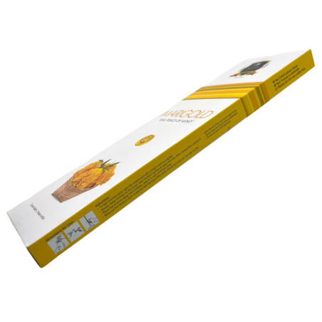 Encens Calendula Alaukik Marigold - Grand Pack 90gr - 55-65 sticks - Fabriqué en Inde