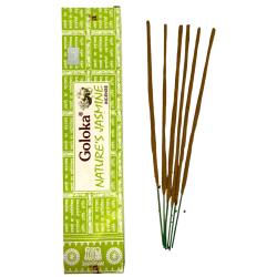 Incenso de Jasmim Natural GOLOKA Jasmim da Natureza - 1 pacote de 15gr.