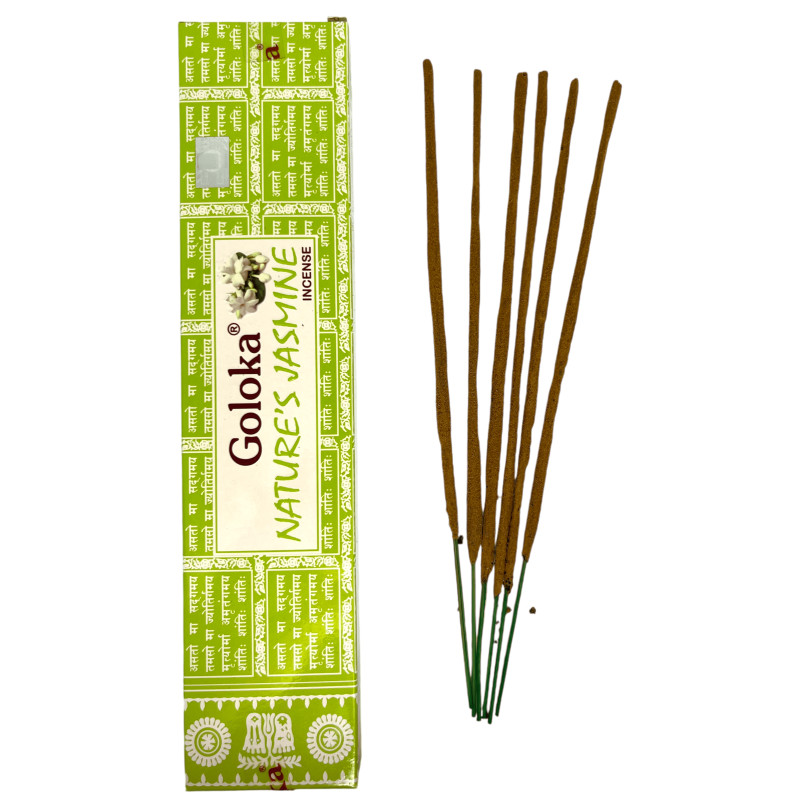 Incenso de Jasmim Natural GOLOKA Jasmim da Natureza - 1 pacote de 15gr.-INCENSOS GOLOKA-HOSTENATURA