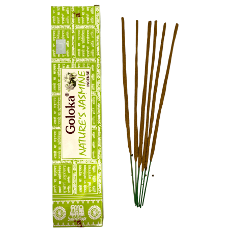 Natürlicher Jasmin Räucherstäbchen GOLOKA Nature's Jasmine - 1 Packung à 15gr.