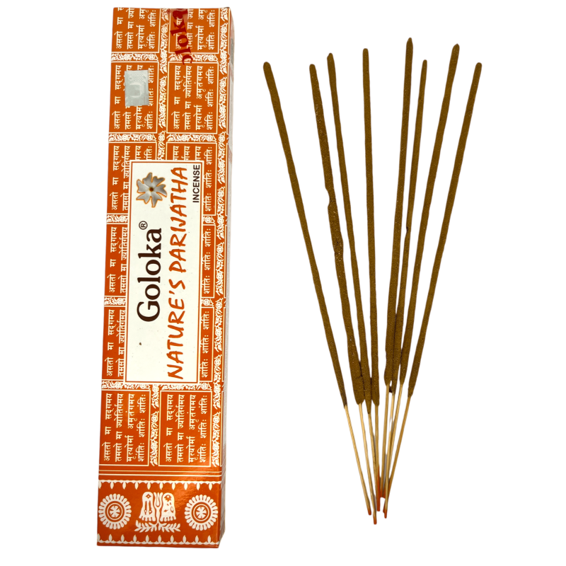 Natural incense Parijatha GOLOKA Nature's Parijatha - 1 pack of 15gr.-GOLOKA INCENSES-HOSTENATURA