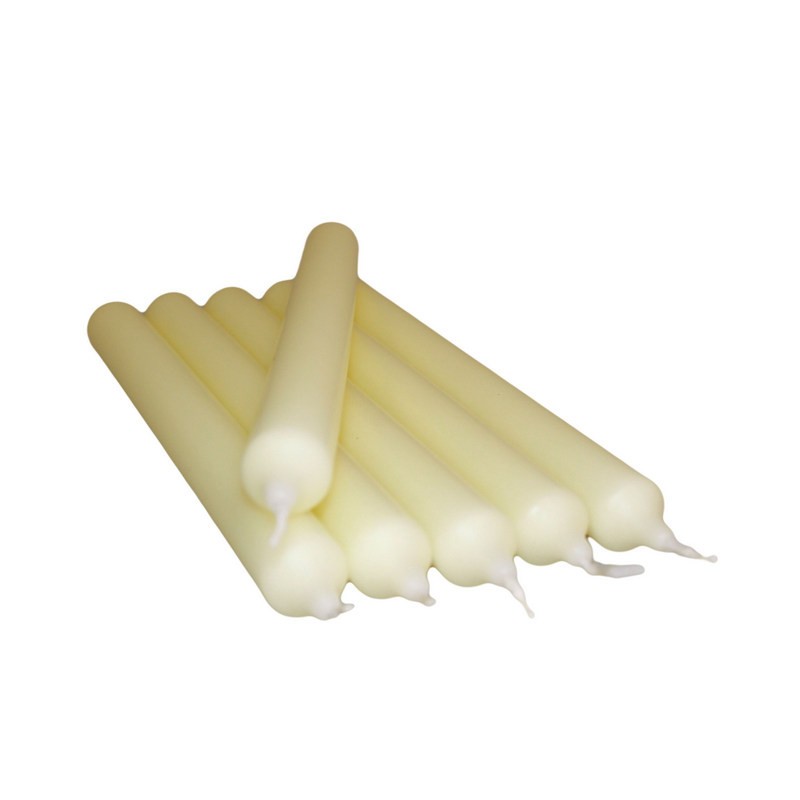 Ivory Dinner Candles in Bulk (100)-DINNER CANDLES-HOSTENATURA