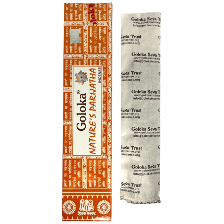Incienso natural Parijatha GOLOKA Nature's Parijatha - 1 cajetilla de 15gr.