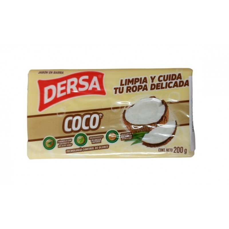 Jabon Esotérico Coco para Lavar Ropa - Producto Colombiano DERSA - 1 pastilla de 200gr.-XABÓNS ESOTÉRICOS-HOSTENATURA