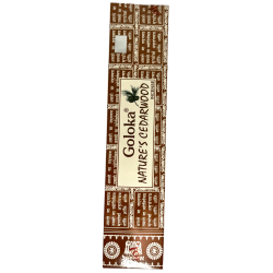 Natural Cedar Incense GOLOKA Nature's Cedarwood - 1 pack of 15gr.