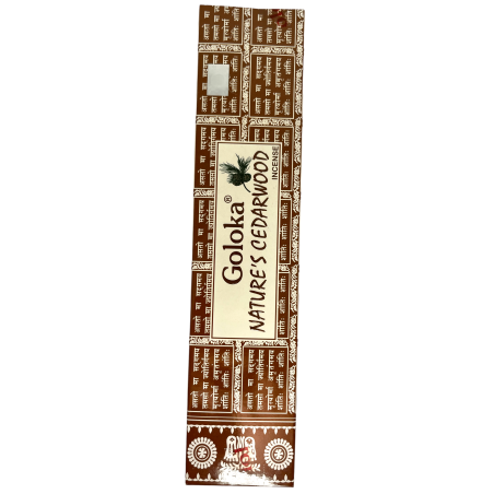 Incenso de Cedro Natural GOLOKA Cedro da Natureza - 1 pacote de 15gr.