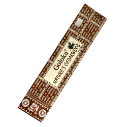 Natural Cedar Incense GOLOKA Nature's Cedarwood - 1 pack of 15gr.