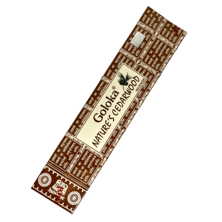 Natural Cedar Incense GOLOKA Nature's Cedarwood - 1 pack of 15gr.