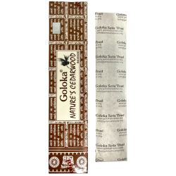 Natural Cedar Incense GOLOKA Nature's Cedarwood - 1 pack of 15gr.