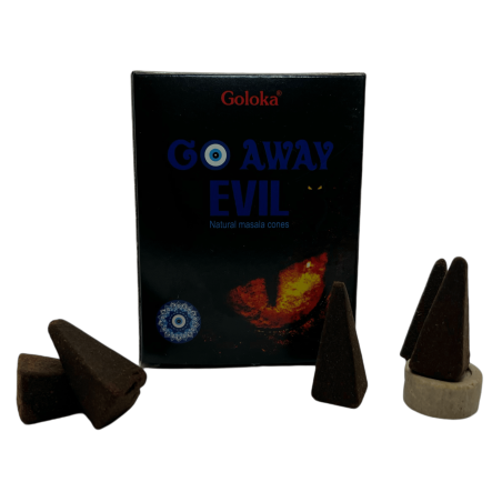 Diabo Fågelskrämma Kottar GOLOKA Go Away Evil Drive Away Evil - Låda med 10 masala rökelsekottar