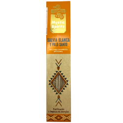 Incense Sahumerio White Sage & Palo Santo Mystic Spirits Purification & Energy Cleansing - 8 craft sticks