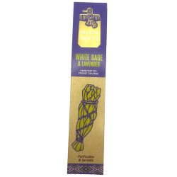 Incense Sahumerio White Sage and Lavender Mystic Spirits Purification and Serenity - 8 craft sticks