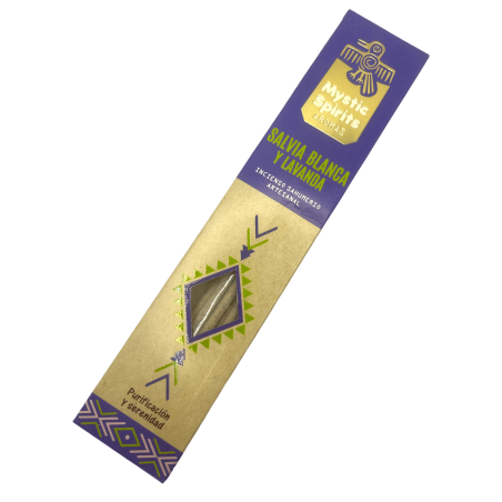 Weihrauch Sahumerio, Weißer Salbei und Lavendel Mystische Geister Reinigung und Gelassenheit - 8 Bastelstäbchen