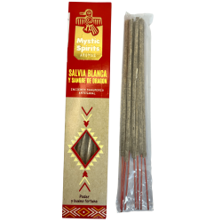 Incense Sahumerio White Sage and Dragon's Blood Mystic Spirits Power and Good Fortune - 8 craft sticks