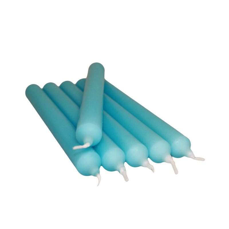 Turquoise Bulk Dinner Candles (100)-DINNER CANDLES-HOSTENATURA