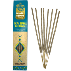 Incense Sahumerio Califiana White Sage Mystic Spirits Spiritual Cleansing and Mental Clarity - 8 craft sticks