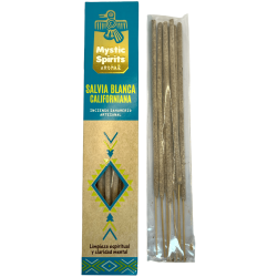 البخور Sahumerio Califiana White Sage Mystic Spirits التطهير الروحي والوضوح العقلي - 8 أعواد حرفية