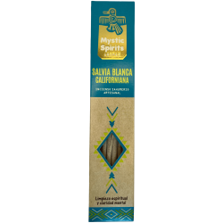 البخور Sahumerio Califiana White Sage Mystic Spirits التطهير الروحي والوضوح العقلي - 8 أعواد حرفية