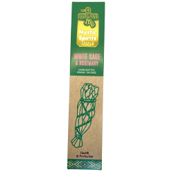 Incense Sahumerio White Sage and Rosemary Mystic Spirits Health and Protection - 8 craft sticks