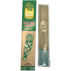 Incense Sahumerio White Sage and Rosemary Mystic Spirits Health and Protection - 8 craft sticks