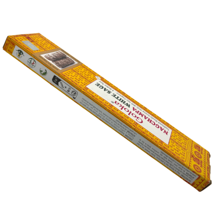 Incenso Nag Champa con Salvia Bianca GOLOKA Fragranza Twin - 1 confezione da 15gr.
