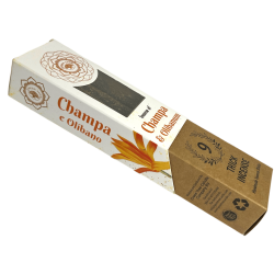 Green Tree Champa and Frankincense Botanical Incense - 9 thick handmade herbal sticks