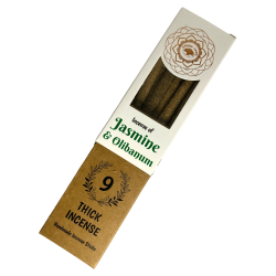 Green Tree Botanical Incense Jasmine & Frankincense - 9 thick craft herbal sticks